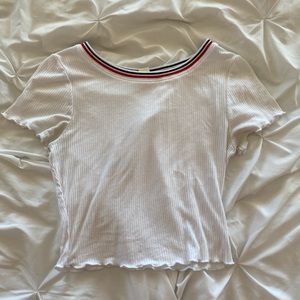 white crop top from tillys